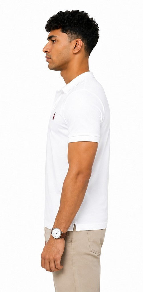 MCL Polo T-Shirt – White Blue