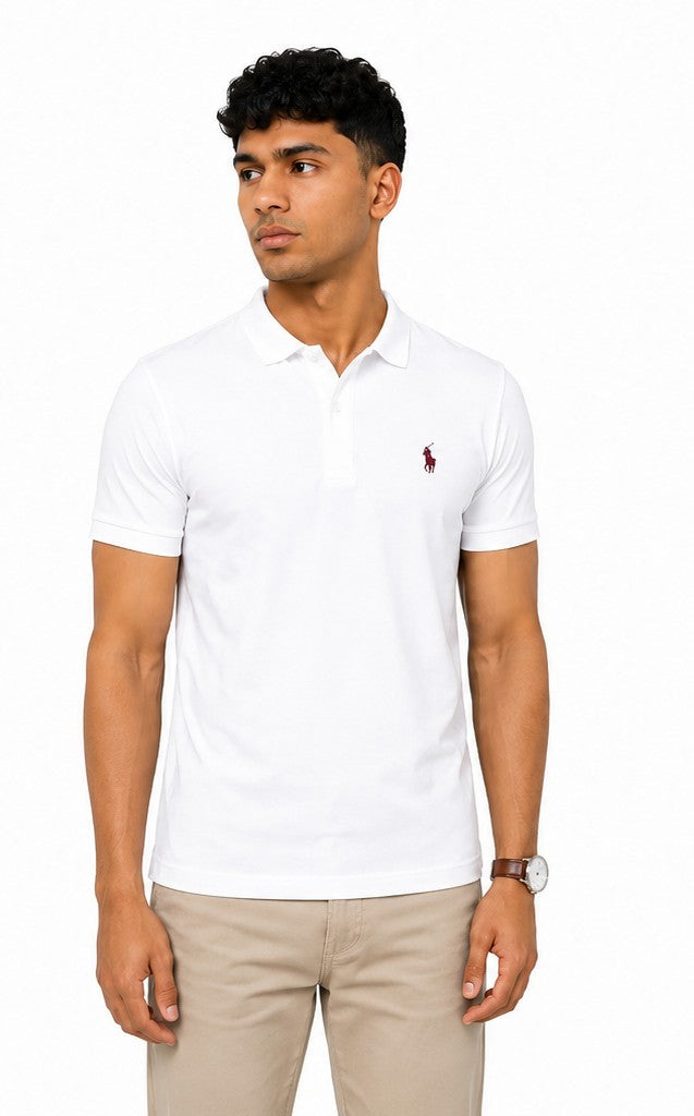 MCL Polo T-Shirt – White Blue